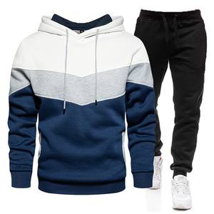 Survêtement pour hommes, sweat à capuche décontracté, pantalon de survêtement, ensemble de deux pièces, costume de sport d'hiver, ensemble de sweat-shirt d'extérieur, vêtements pour hommes à la mode - Product Image 5