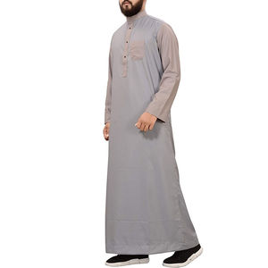 Nuevos Thobes de Estilo Marroquí de Longitud Completa para Hombre, Ropa de Dubái a Precios Bajos y Asequibles, Thobe Jubbah de Estilo Árabe Saudí para Hombre - Product Image 4