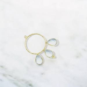 <b>Crystal</b> <b>Quartz</b> DIY Earrings Making Connector - Dangle Gemstone Earrings Making Jewelry Wholesale Finding Charms Components - Product Image 1