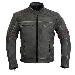 Chaqueta de Cuero de Piel de Cabra de Fabricación Profesional, Diseño Profesional, Ropa, Chaqueta de Cuero para Motociclismo - Product Image 1