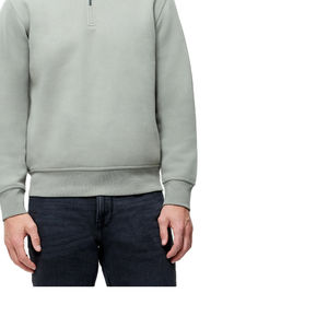 Haut à demi-fermeture éclair pour hommes unisexe 100% coton pour l'hiver Design personnalisé sweats à capuche colorés et solides 2025 - Product Image 5