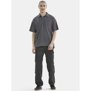 Summer New Men's Short-<b>Sleeve</b> <b>Polo</b> <b>Shirts</b> Solid Color Work Clothes Cotton T-<b>Shirt</b> Casual Lapel Pullover Clothing Tops Blue <b>White</b> - Product Image 5