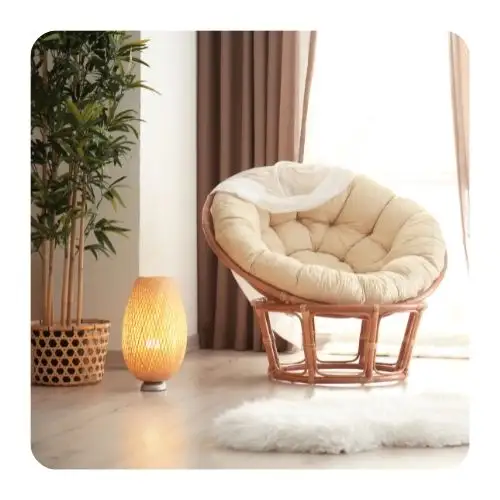 Wholesale vintage natural rattan chair rattan papasan wicker chair papasan chair for children very good price 99GD