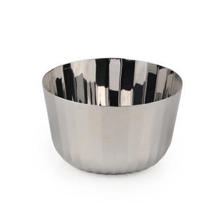 Tazón para servir de acero inoxidable de lujo, acabado plateado decorativo, no tóxico, duradero para el hogar, Hotel, restaurante, fiesta, boda, uso - Product Image 3