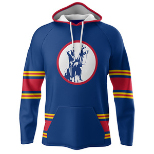 Maillot à capuche de hockey sur glace avec logo personnalisé avec options de broderie et d'impression pour les équipes, les clubs, les ligues et les collections de fans - Product Image 2