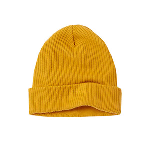 Bonnets de haute qualité pour hommes, couleur jaune, bonnet en tricot chaud d'hiver, bonnet à revers doux et chaud, bonnets de ski avec taille personnalisée - Product Image 1