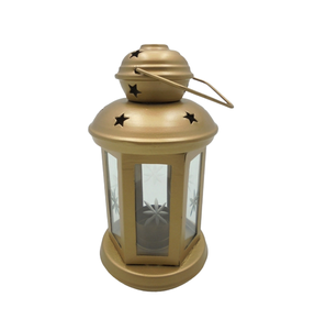 Nouvel arrivage Lanterne ronde décorative argentée en fer/verre pour la décoration de la maison et du jardin - Product Image 6