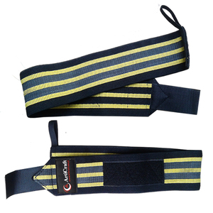 Adjustable Breathable Elastic Polyester <b>Wrist</b> Support for <b>Weight</b> Lifting Custom Logo Gym Wrap for Sports Fitness - Product Image 5
