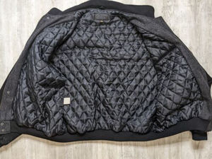 Nouveau style de veste universitaire en laine personnalisée pour hommes, veste à capuche en cuir à manches baseball Letterman, broderie en chenille sur pied - Product Image 4