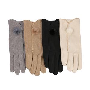 Moufles en peau de mouton en peau de mouton gant d'hiver en cuir à manchette en fourrure gants en peau de mouton pour dames gants en cuir pour adultes du Pakistan - Product Image 5