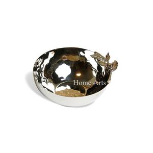 Cuenco decorativo martillado de acero inoxidable, cuenco para servir chocolates de color plateado de la mejor calidad para los más vendidos - Product Image 4