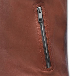 Blouson aviateur en cuir de mouton de haute qualité, vêtements de ville, veste d'hiver en cuir pour hommes, logo personnalisé, nouveauté - Product Image 3