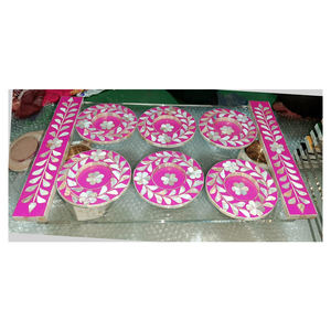 Unique Design Total Handmade Product Saucer Plate With High Quality for Home Decoration and Gifts Purpose - Product Image 1