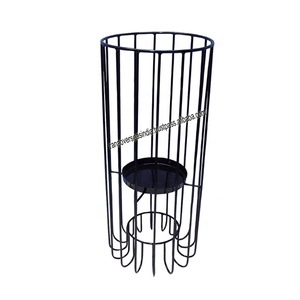 <b>Metal</b> Wire Tea Light <b>Candle</b> <b>Holders</b> in <b>Black</b> for Living Room Wedding Events Table Decoration - Product Image 1