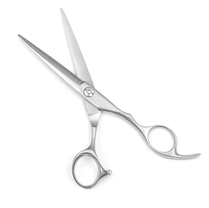 Ciseaux à cheveux à dents plates professionnels avec un design élégant Nouveaux ciseaux de coiffeur de beauté dotés d'une lame et d'une poignée en acier inoxydable - Product Image 4