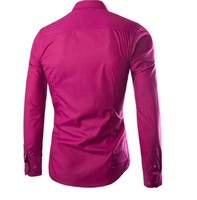 Vente en gros de chemises roses pour hommes, vêtements décontractés de qualité supérieure, coupe régulière, col montant, manches longues, chemise en flanelle à carreaux