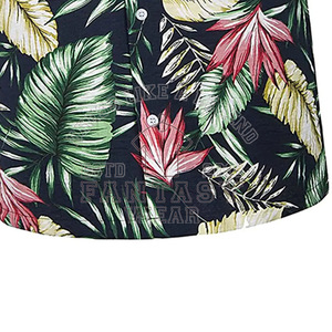 FANTASY WEAR OEM Vente en gros et personnalisation du logo Chemise en mousseline florale à manches courtes certifiée CE ISO - Product Image 4