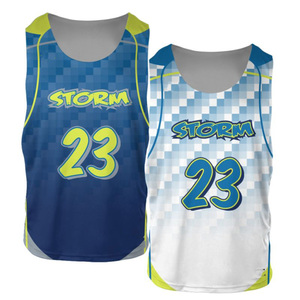 Pinnies de Lacrosse Reversibles Personalizados de Alta Calidad, 100% Poliéster, Secado Rápido, Conjuntos para Adultos Unisex - Product Image 3