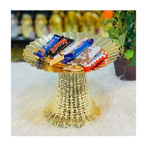 Serveur de fruits secs de couleur or en métal de qualité exclusive pour l'hôtel à la maison et le restaurant utilisent le serveur de chocolats - Product Image 1