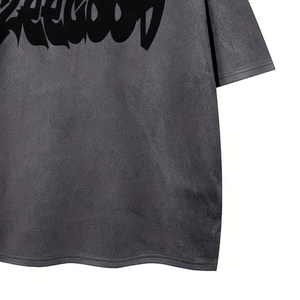 T-shirt pour homme en coton 100% de haute qualité, 220-240 GSM, coupe ample, épaules tombantes, poids lourd, surdimensionné, personnalisable - Product Image 6