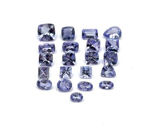Tanzanite ธรรมชาติอัญมณีเจียระไนแบบหลวมสีฟ้ารูปร่างผสมตัดสำหรับทำเครื่องประดับมีขนาด3.50-6มม. - Product Image 1