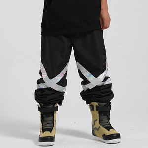 กางเกงสกีกันลมสำหรับผู้ชาย, กางเกงสกีกันลมกันน้ำฤดูหนาวสำหรับผู้ชายเล่นสกีภูเขากลางแจ้งระบายอากาศได้ดี - Product Image 1