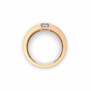 Bague en or jaune massif 14k Lab Créé Bague en or diamant Bijoux de fiançailles F Couleur VS1 Clarté pour la fabrication de bijoux - Product Image 4