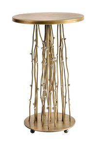 Venta caliente de diseño italiano de 2 niveles con acabado dorado y mesa de centro de lujo muebles de decoración para el hogar a precio al por mayor - Product Image 3