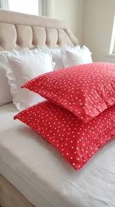 <b>Soft</b> Cotton 3D Heart Design Modern Rectangle Pillowcase Durable Washable Breathable Eco-Friendly Anti-static Customizable Home - Product Image 5