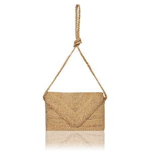 <b>Boho</b> Striped Jute Eco-friendly Fashion Clutch <b>Bag</b> with Rope Handle Customized Size Daily Use - Product Image 4