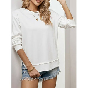 Sweat-shirt surdimensionné respirant pour femmes Pull à épaules tombantes Tenue d'automne parfaite Sweat-shirt décontracté - Product Image 3