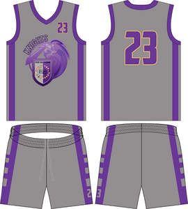 Maillot et short de basket-ball personnalisés uniforme d'équipe vêtements de sport pour hommes 100% polyester léger OEM - Product Image 2