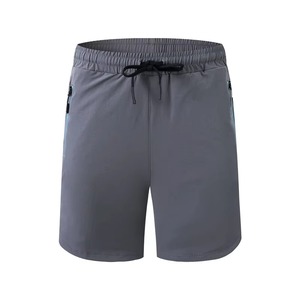 Pantalones cortos de alta calidad de poliéster liso personalizados a la moda para hombre pantalones cortos de seda de hielo informales sueltos de calle para hombre - Product Image 6