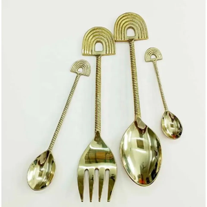 Manche en bois en acier inoxydable 304 ensemble de couverts en gros élégant ensemble de couverts de fête d'affaires cuisine royale ensemble de couverts de ménage - Product Image 5