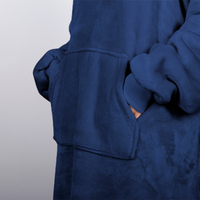 Hot Selling Custom Gebreide Geweven Eenvoudige Gigantische Sweatshirt Capuchon Pluche Flanellen Fleece Anti-Pilling Volwassenen Goedkope Winter Wearable