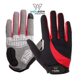 ถุงมือยิมแบบเต็มนิ้วสำหรับทุกเพศถุงมือยกน้ำหนักและครอสเทรนนิ่งจักรยานเสือภูเขาทำจากยางทนทาน - Product Image 4