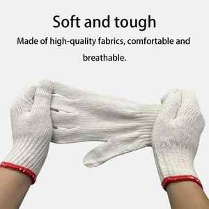 ถุงมือผ้าฝ้ายลายอิฐปักโลโก้ตามสั่ง - Product Image 3