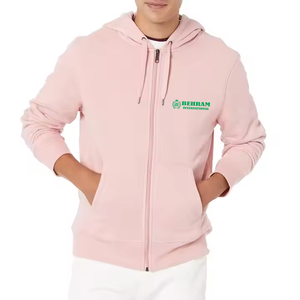 Sweat-shirt unisexe d'hiver en molleton 100% coton, respirant, à séchage rapide, avec logo imprimé sur le devant, fermeture éclair, capuche - Product Image 4