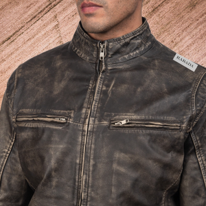 New Real Handmade <b>Genuine</b> <b>Leather</b> <b>Jackets</b> for Men Vintage New Arrival High Quality Biker Style Outdoor Hiking Royal Look <b>Jackets</b> - Product Image 4