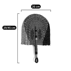 Ventilador colgante redondo de algas marinas, decoración de pared tejida a mano, obra de arte, de Vietnam - Product Image 6