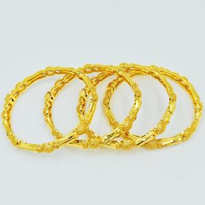 Großhandel vergoldete Kupfer Damenmode Armreifen Indisch Arabisch Feine Armbänder für Braut schmuck Dubai Schmuck - Product Image 3
