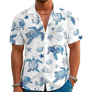 Chemises de plage pour hommes à séchage rapide, anti-rides, respirantes, en polyester recyclé, sublimation, vêtements de bain personnalisés - Product Image 1
