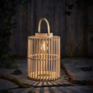 โคมไฟไม้ไผ่พร้อมที่จับโคมไฟตกแต่งบ้านทำด้วยมือคุณภาพสูงจากเวียดนามขายส่งราคาถูก - Product Image 3