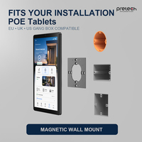 Tableta Android POE de 10.1 Pulgadas, Panel Táctil Capacitivo LCD de Grado Industrial, CE RoHS, Modo Kiosco, Soporte para Montaje en Pared