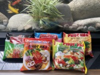 Nouilles instantanées ramen à saveur de fruits de mer en vrac OEM paquet de sac de marque personnalisée au Vietnam-Phuc Hao nouilles instantanées 60g au meilleur prix