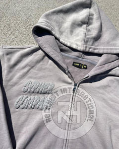 เสื้อฮู้ดสำหรับผู้ชายผ้าซักกรดมีฮู้ดสำหรับผู้ชายสินค้าผลิตตามสั่งแห้งเร็ว - Product Image 4