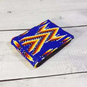 Best Selling Unisex Vintage Cute Style Long Leather Wallet Geometric Hand-Embroidered Micro <b>Beads</b> Cover Closure-<b>Direct</b> - Product Image 6