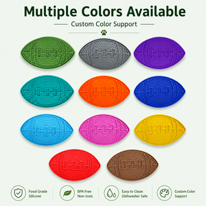 Alfombrilla de Silicona para Lamer para Mascotas, con Borde Elevado, Plegable, Comedero Lento para Perros y Gatos, para Interiores y Exteriores - Product Image 2