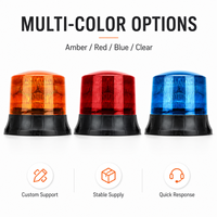 SENKEN 18 LED High Brightness Strobe Warning Light Magnetic Beacon Emergency Flashing Safety Lamp with Amber Dome
