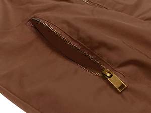 Blouson bombardier en polyester 100% à fermeture éclair solide vintage pour hommes de qualité supérieure grande taille logo personnalisé broderie sur pied en toile respirante - Product Image 5